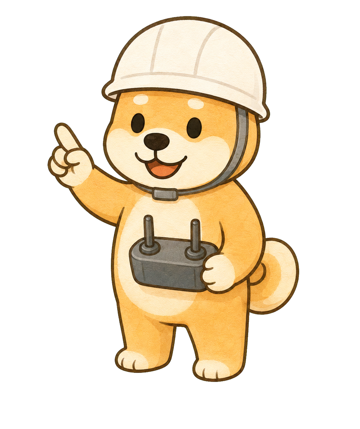 企業・団体のご担当者をご案内するワンコキャラクター